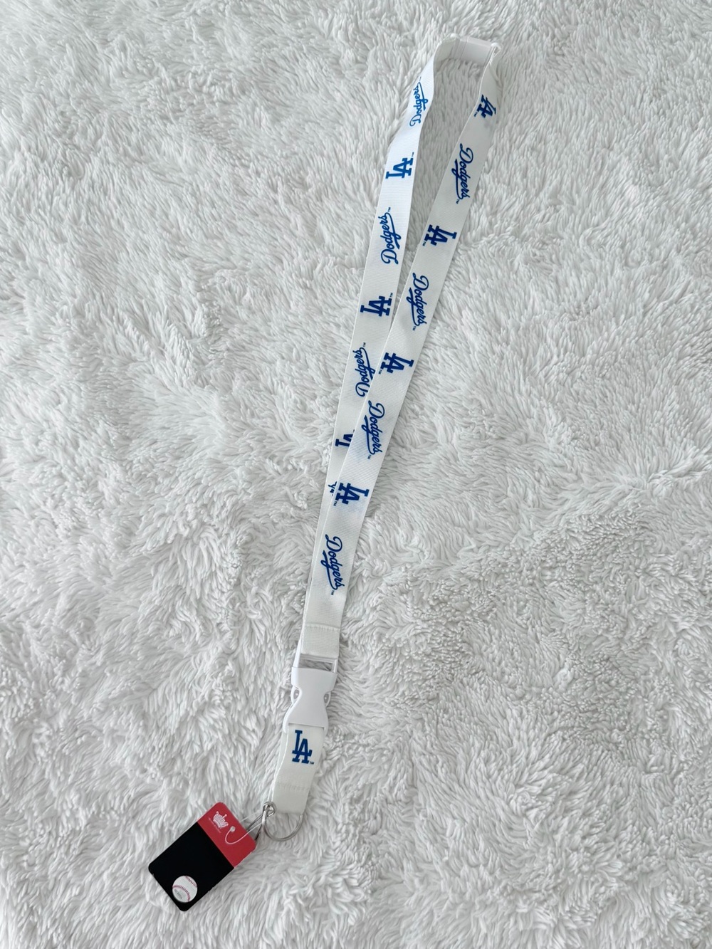 Los Angeles Dodgers White Lanyard | MLB | NWT
